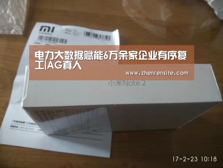电力大数据赋能6万余家企业有序复工|AG真人